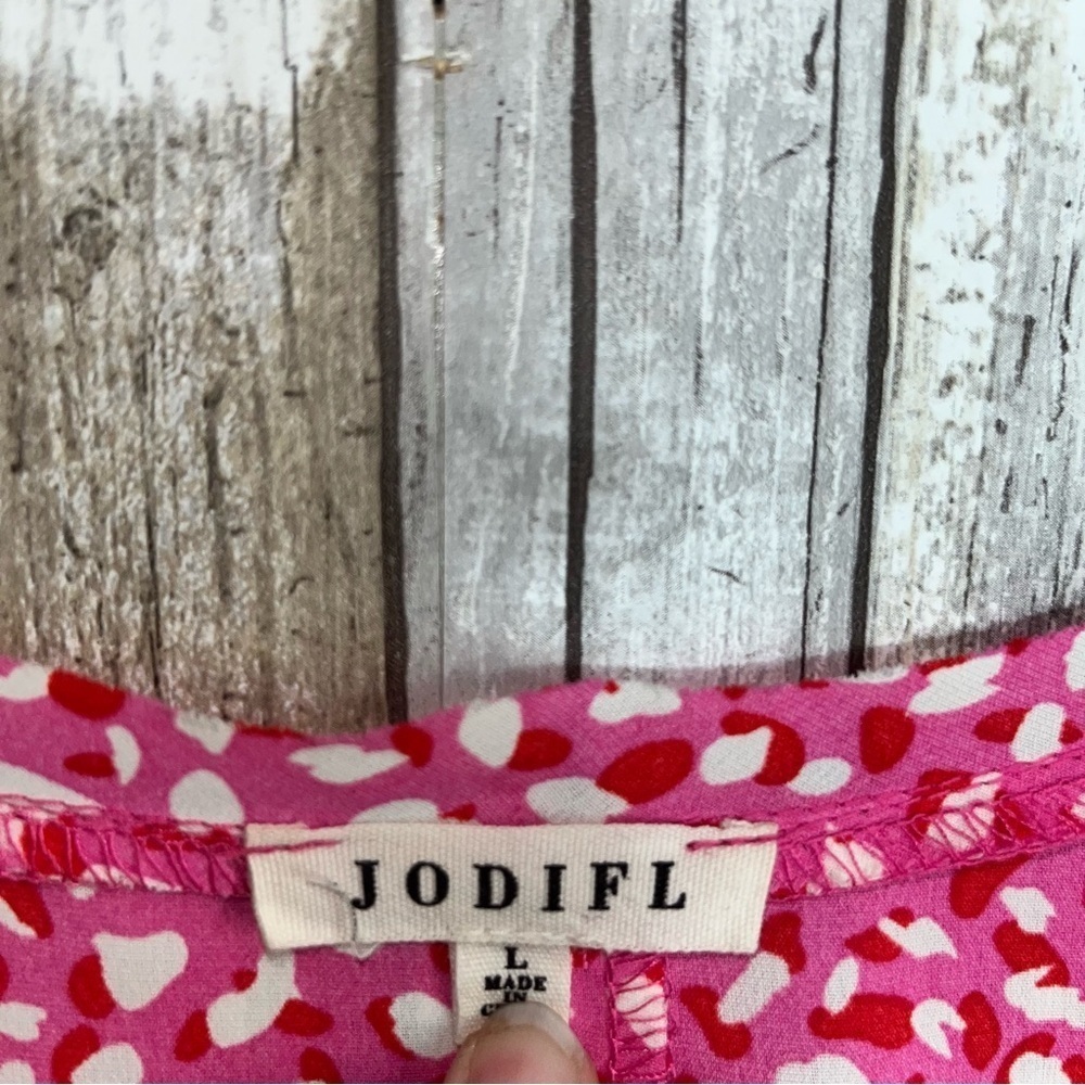 Jodifl Marley Hot Pink Printed Blouse - Picture 7 of 7